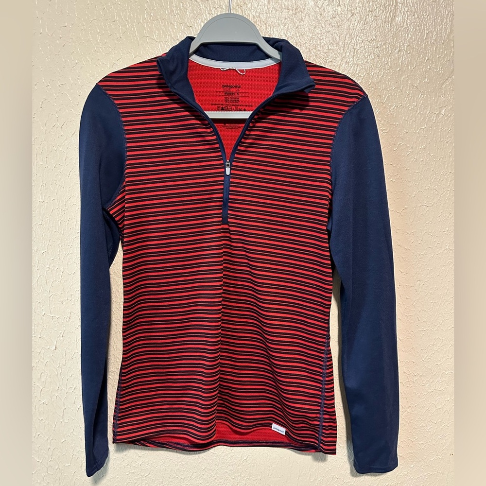 Patagonia Capilene 3 Mid-Weight Pullover Stripes‎ Size Small